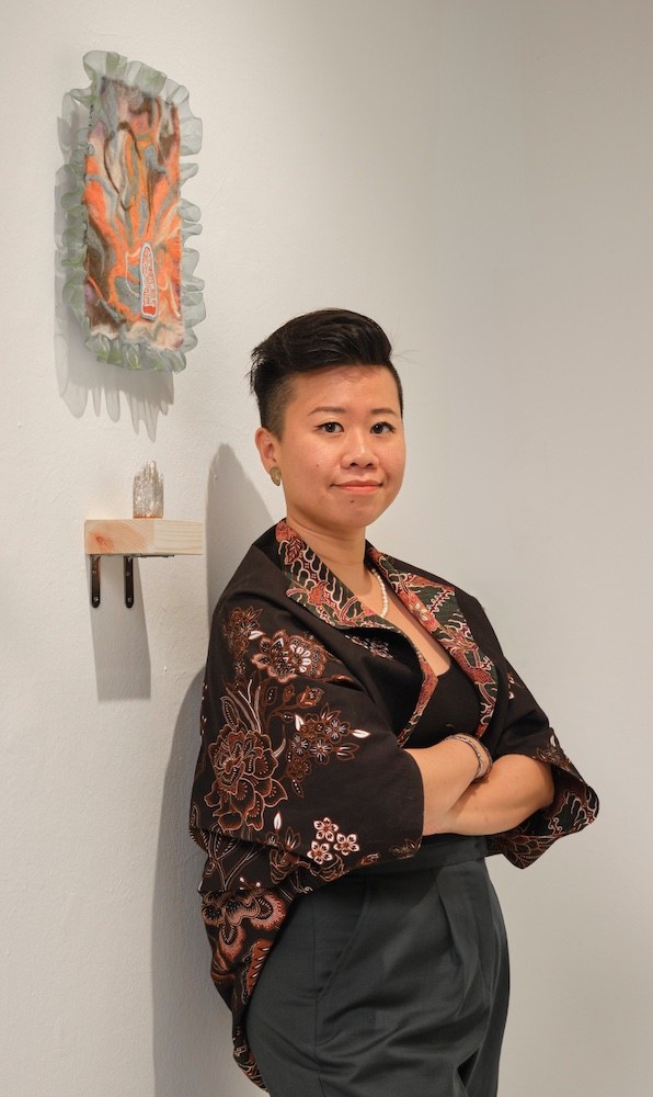 Michelle JN Lim at her exhibition